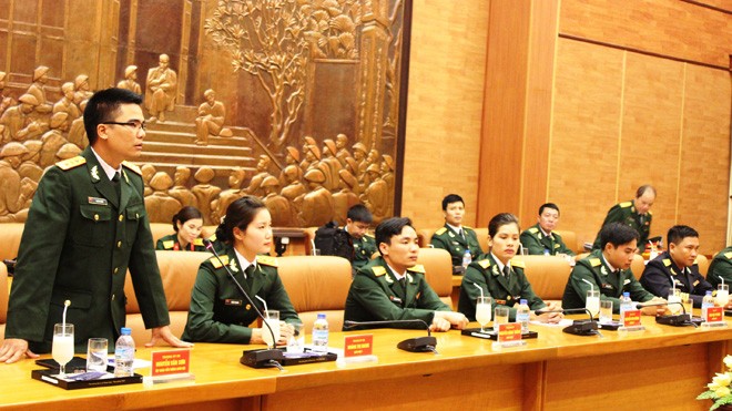 Gương mặt trẻ tiêu biểu toàn quân phát biểu đề xuất với Quân uỷ T.Ư, Bộ Quốc phòng
