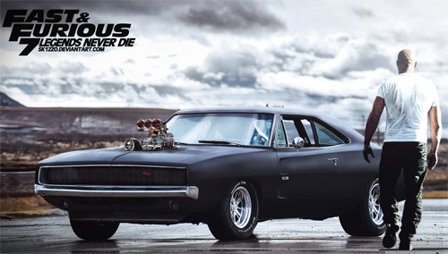 Chiếc Dodge Charger 1970 xuất hiện trong "Fast & Furious 7". 