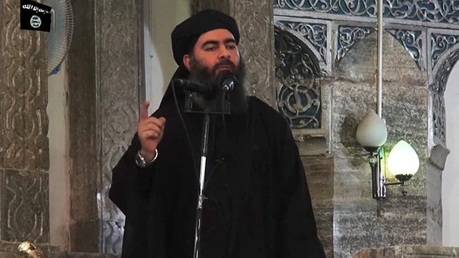 Người đứng đầu tổ chức Nhà nước Hồi giáo tự xưng, Abu Bakr al-Baghdadi. Ảnh: Telegraph