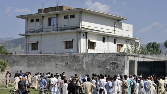 Khu nhà nơi bin Laden trú ngụ khi bị đặc nhiệm Mỹ tiêu diệt. Ảnh: AFP