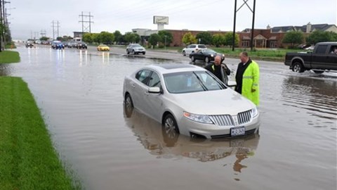 Texas (Mỹ) ngập lụt do mưa lớn - Ảnh: Foxnews
