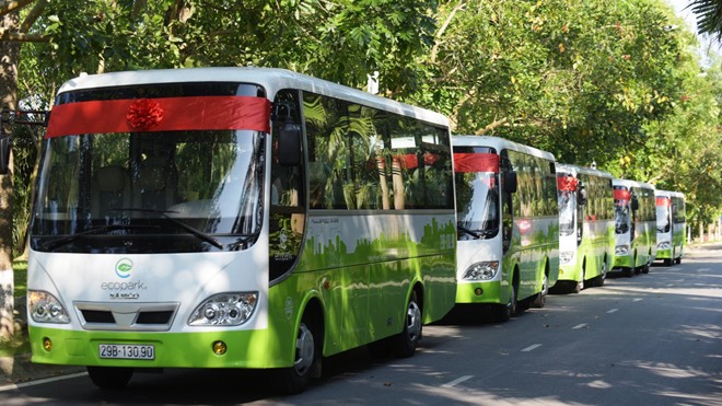Ecopark bổ sung thêm 05 xe Ecobus chất lượng cao