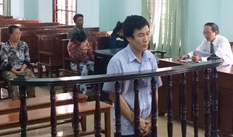 Dương Thanh Thủy tại phiên tòa.