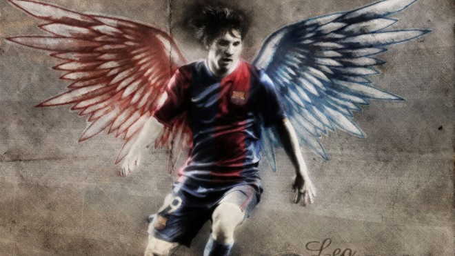 Sau khi anh Mendendez nhờ gọi tên Messi mà được bọn bắt cóc phóng thích, giờ Messi được ví như một thiên thần (Ảnh minh họa: Kurobe)