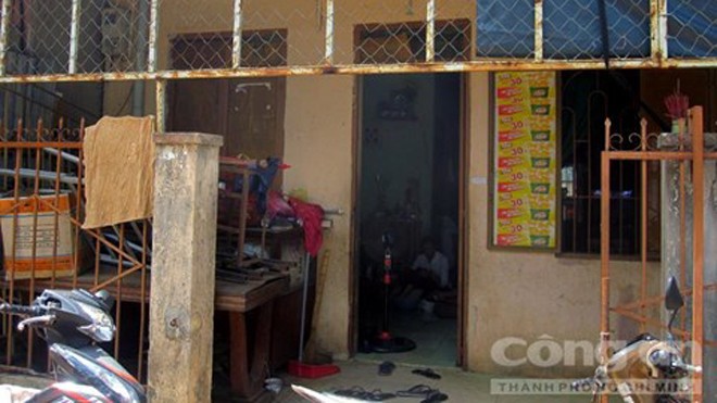Căn nhà bị trộm đột nhập- Ảnh: Vĩ Đồng