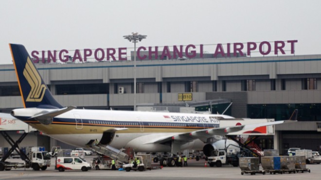 Sân bay Changi - Singapore là điểm đến của các hãng hàng không Việt Nam