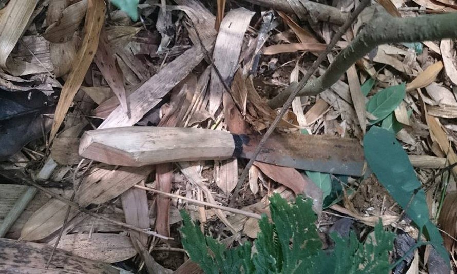 Con dao mà nghi phạm Đặng Văn Hùng sử dụng trong vụ thảm sát 4 người tại Yên Bái.