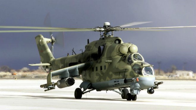 Trực thăng Mi-24P Hind F hoạt động trong quân đội Mỹ với vai trò thử nghiệm. Ảnh: Wikipedia