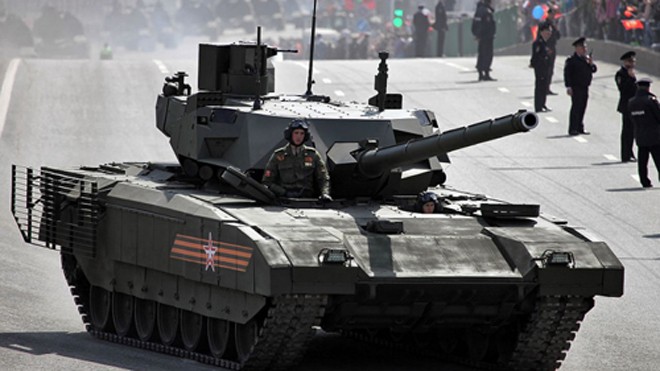 Xe tăng T-14 Armata của Nga trên Quảng trường Đỏ. Ảnh: National Interest