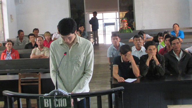 Bị cáo Phạm Khắc Ninh tại tòa