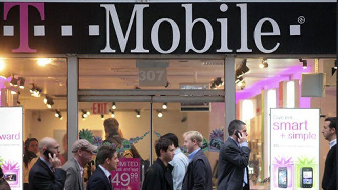 T-Mobile hiện là nhà mạng lớn thứ 3 tại Mỹ. Ảnh: Bloomberg