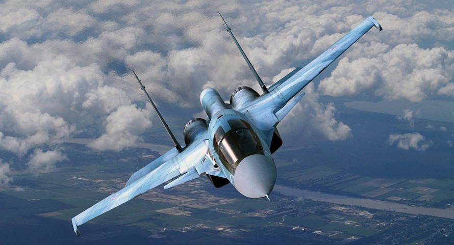 Chiến đấu cơ Su-34 của Nga có thể bắn phá mục tiêu từ cự ly 100km (Ảnh: Sputnik)
