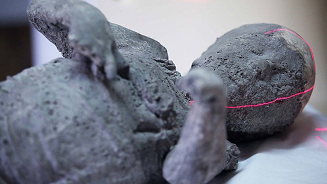 Một người đá ở Pompeii, Italy. Ảnh: Telegraph