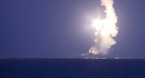 Truyền thông phương Tây đã nói rằng bốn trong số 26 tên lửa bắn từ tàu chiến Nga đã rơi xuống lãnh thổ Iran Ảnh: Sputnik