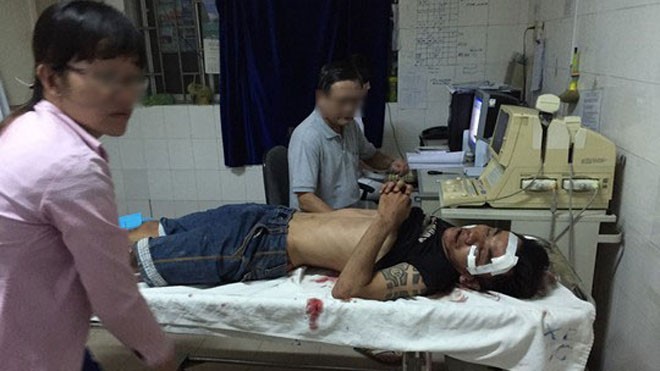 Anh Nguyễn Hữu Thanh được cấp cứu tại bệnh viện