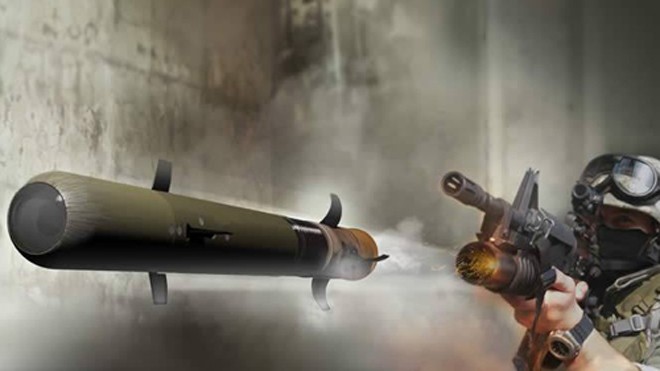 Tên lửa Pike có thể bắn đi từ súng phóng lựu thông thường. Ảnh: Raytheon