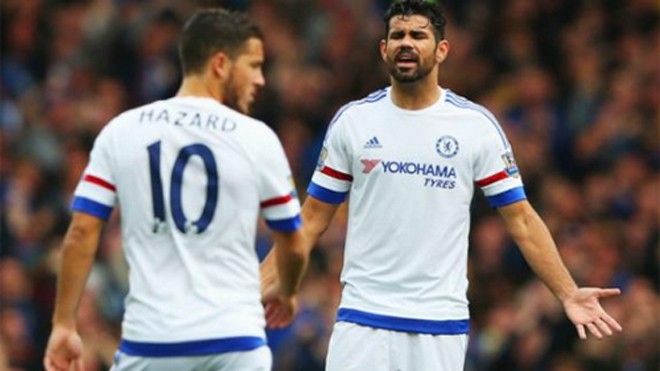 Hazard và Costa vốn chơi tuyệt hay trong giai đoạn đầu mùa trước. Ảnh: Reuters