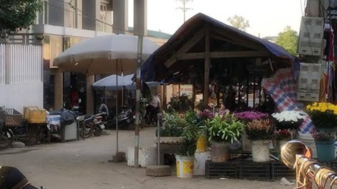 Khu chợ Hòa Lạc, gần nơi xảy ra vụ việc em bé bị xâm hại tình dục