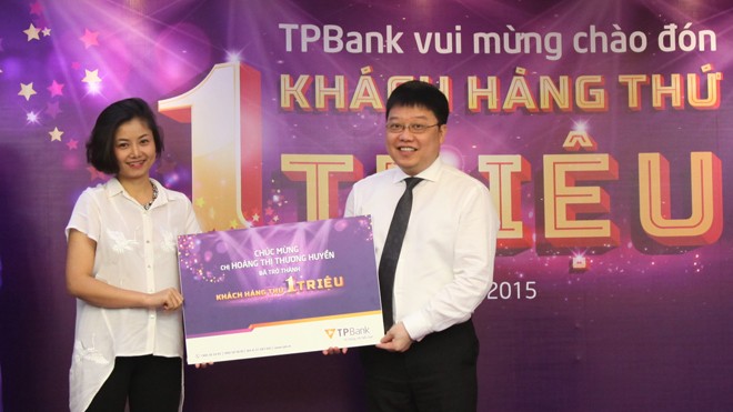 TPBank chào đón khách hàng thứ 1 triệu