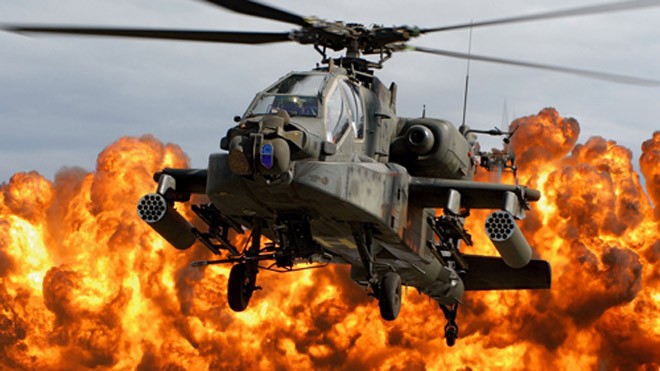 Một chiếc trực thăng AH-64 Apache của Mỹ. Ảnh: Reuters