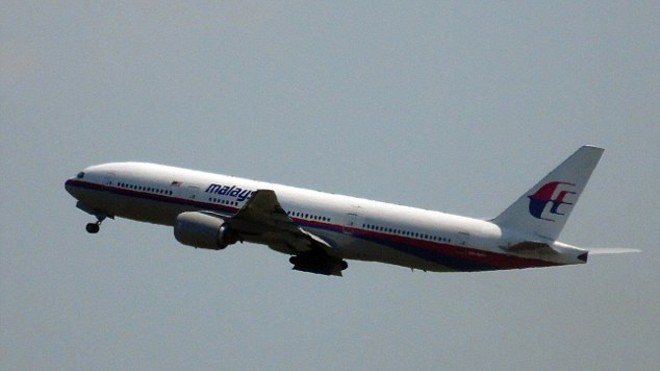 Máy bay MH370 của hãng hàng không Malaysia Airlines. (Ảnh: AFP)