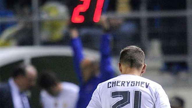 Cheryshev khiến Real bỗng dưng bị loại khỏi một giải đấu mùa này. Ảnh: Reuters