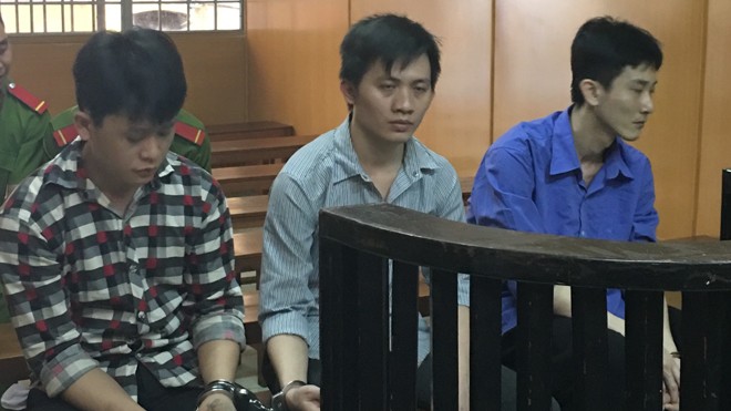 Các bị cáo tại phiên tòa - Ảnh: Tân Châu