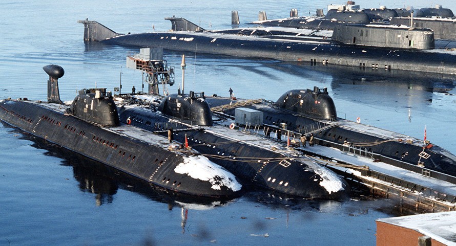 Các tàu ngầm chạy bằng năng lượng hạt nhân của Nga (Ảnh: Sputnik)