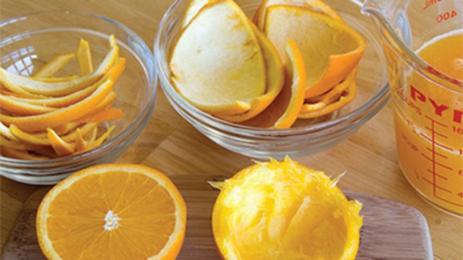 Xông mặt bằng vỏ cam giúp giảm đau đầu