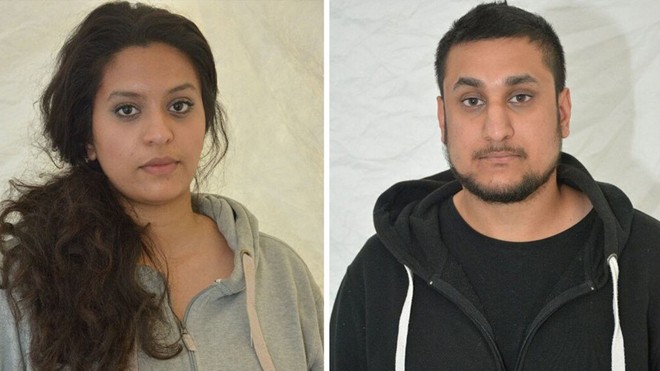 Mohammed Rehman và vợ y, Sana Ahmed Khan, đã bị kết tội vì có kế hoạch tấn công khủng bố (Ảnh: RT)