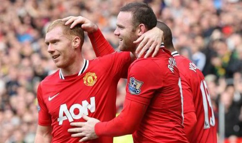 Scholes vui mừng khi Rooney lấy lại phong độ như ngày xưa. 