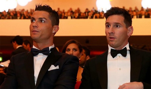 Ronaldo và Messi coi nhau là đối thủ cạnh tranh chủ yếu trên đỉnh cao bóng đá. Ảnh: Reuters
