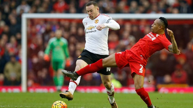 Sau 11 năm, Rooney mới lại ghi bàn ở Anfield. Ảnh: Reuters.
