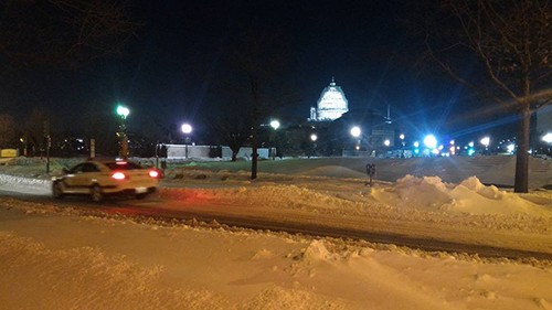 Hình ảnh thủ đô Washington sau bão tuyết lịch sử. Ảnh: Phạm Thức