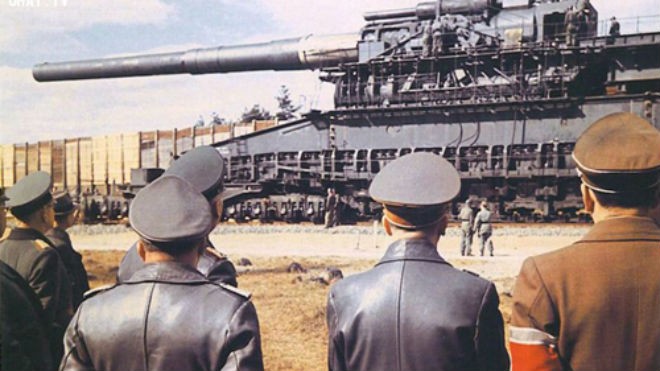 Khẩu siêu pháo được phát xít Đức chế tạo trong Thế Chiến II. Ảnh: Wikimedia