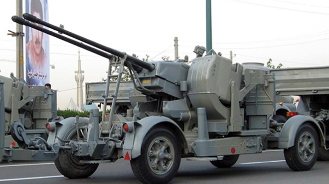 Hệ thống pháo 35mm Samavat của Iran.