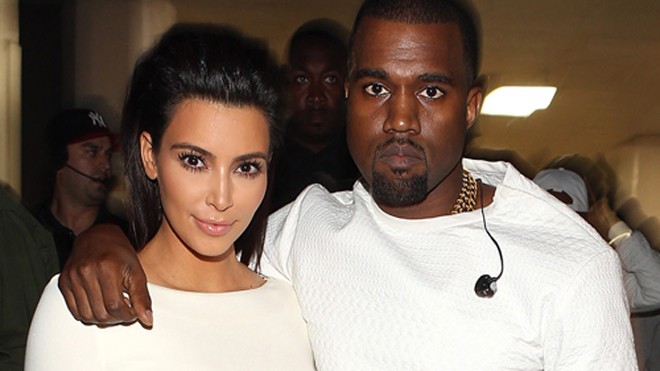 Kanye West và Kim Kardashian làm đám cưới năm 2014.
