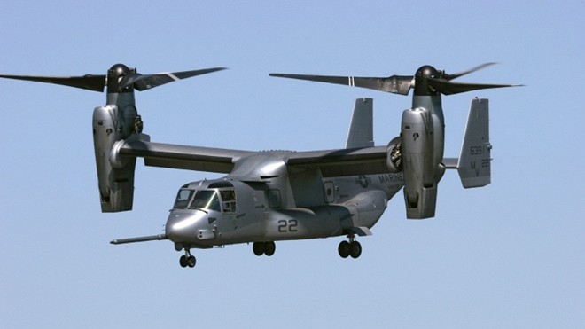 MV-22 là loại trực thăng cánh lật duy nhất đã đi vào hoạt động trên thế giới.