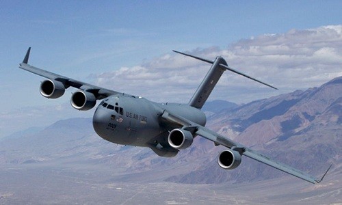 Máy bay vận tải C-17 của không quân Mỹ. Ảnh: US. Air Force