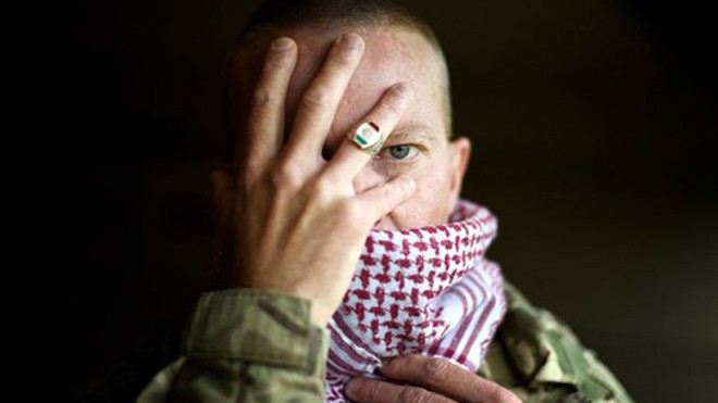 Alan Duncan, cựu binh Scotland đang chiến đấu tình nguyện ở Iraq. Ảnh: Mirror