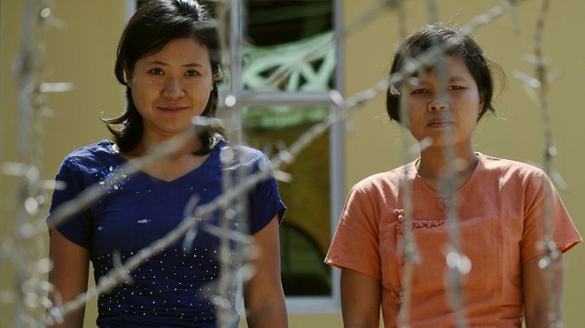 Hai phụ nữ Myanmar phải ra tòa vì tham gia biểu tình của sinh viên ảnh: NYT