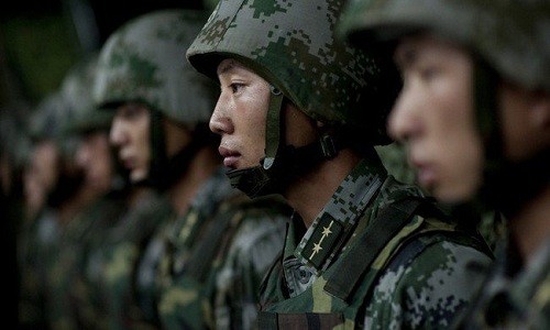 Lính Trung Quốc được điều động tới biên giới Triều Tiên. Ảnh minh họa: Asia Times