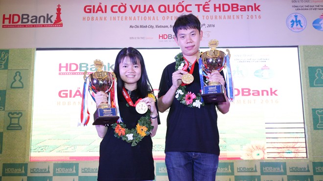 Kỳ thủ Thảo Nguyên đạt giải nhất nữ tại giải HDBank cup 2016 