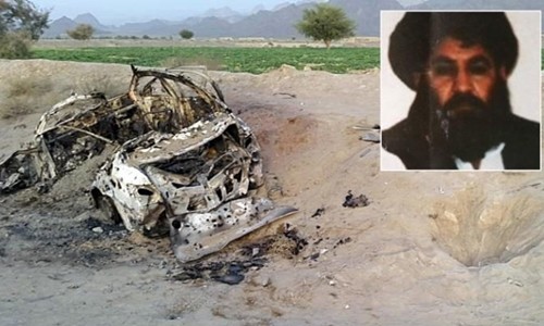 Taliban xác nhận thủ lĩnh Mullah Akhtar Mansour bị máy bay không người lái Mỹ tiêu diệt. Ảnh: Telegraph