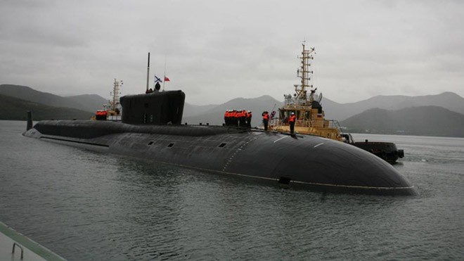 Một tàu ngầm lớp Borei của Nga. (Ảnh: Sputnik)