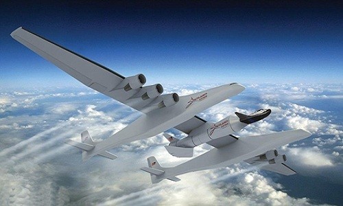 Chiếc máy bay lớn nhất thế giới Stratolaunch có sải cánh dài 117 mét. Ảnh: Sierra Nevada.