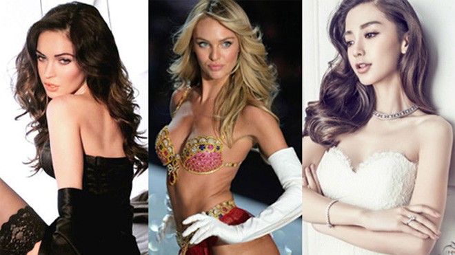 Từ trái sang: Megan Fox, Candice Swanepoel và Angelababy.