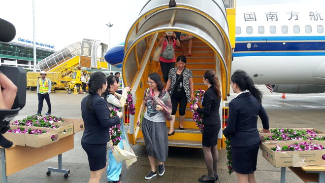 Máy bay của China Southern Airlines đã hạ cánh xuống Cảng hàng không quốc tế Phú Quốc.