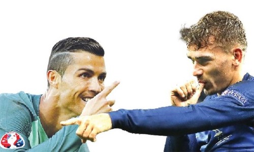 Griezmann thua Ronaldo trong hai trận chung kết hai giải đấu lớn chỉ trong mùa hè năm nay.