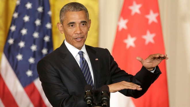 Tổng thống Obama phát biểu hôm qua tại Nhà Trắng. Ảnh: Reuters